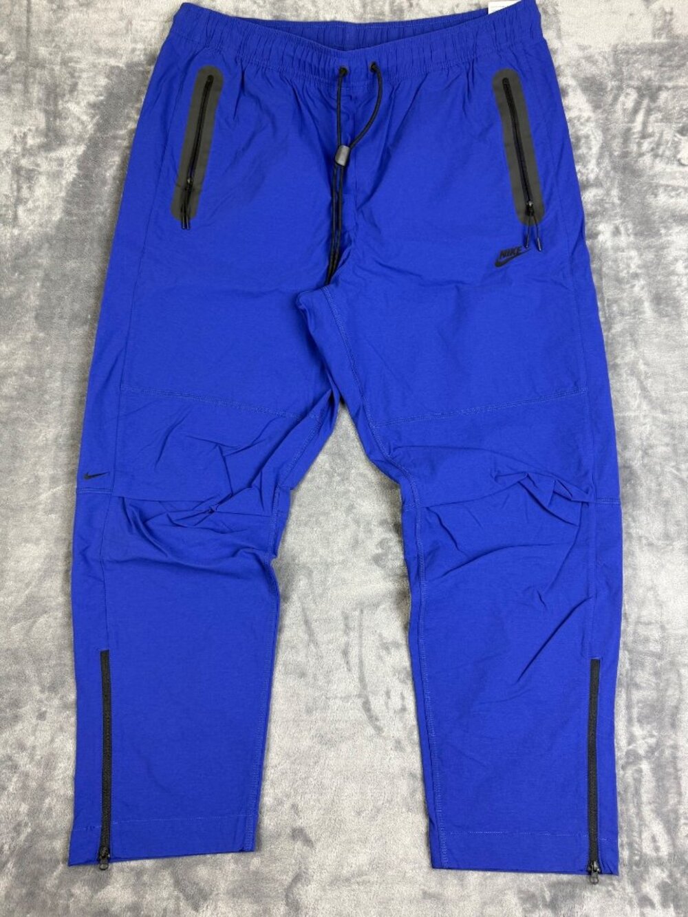 Men's Size XL $125 Nike Tech Tapered Woven Track Pants Blue Black